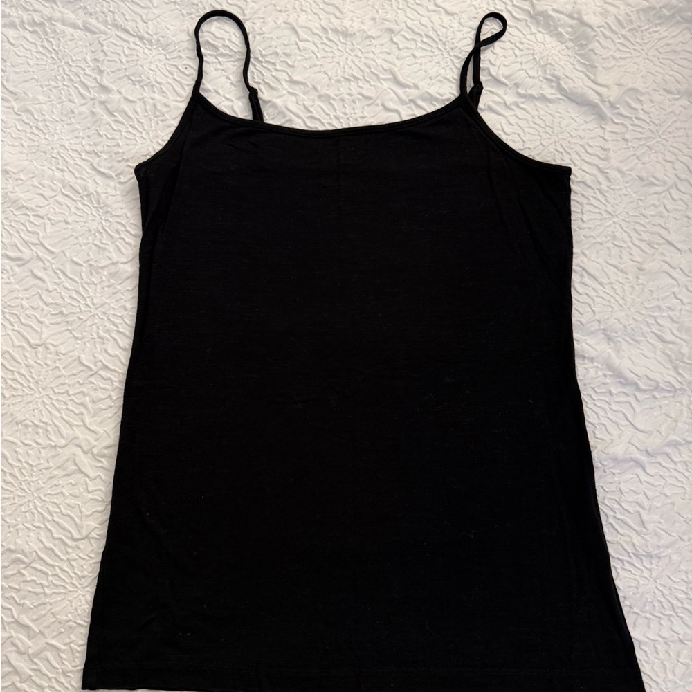 Loft - Women's Black Spaghetti Strap Top